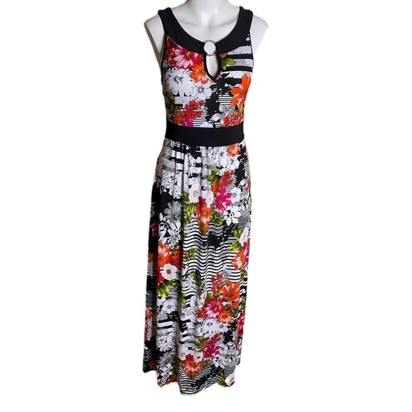 Elie McCarthy Floral Maxi Dress Size S - Picture 2 of 7